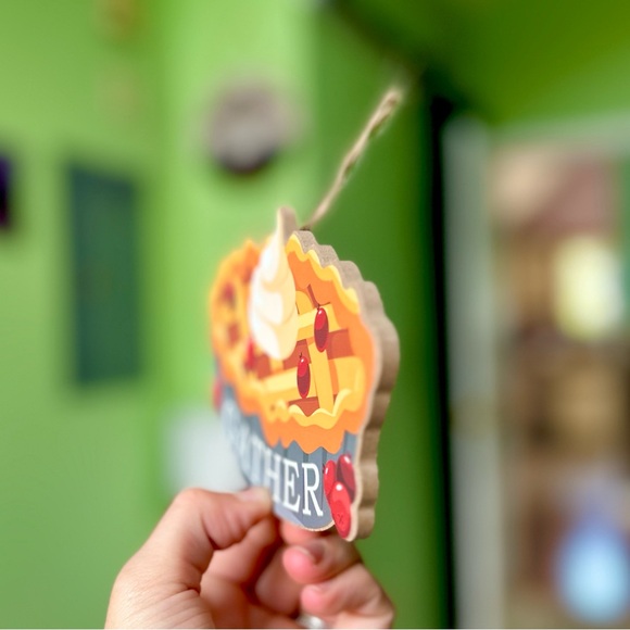 Fall Autumn Pie Home Wall Decor Accent Seasonal Kitchen Baking Display Art - Picture 2 of 6